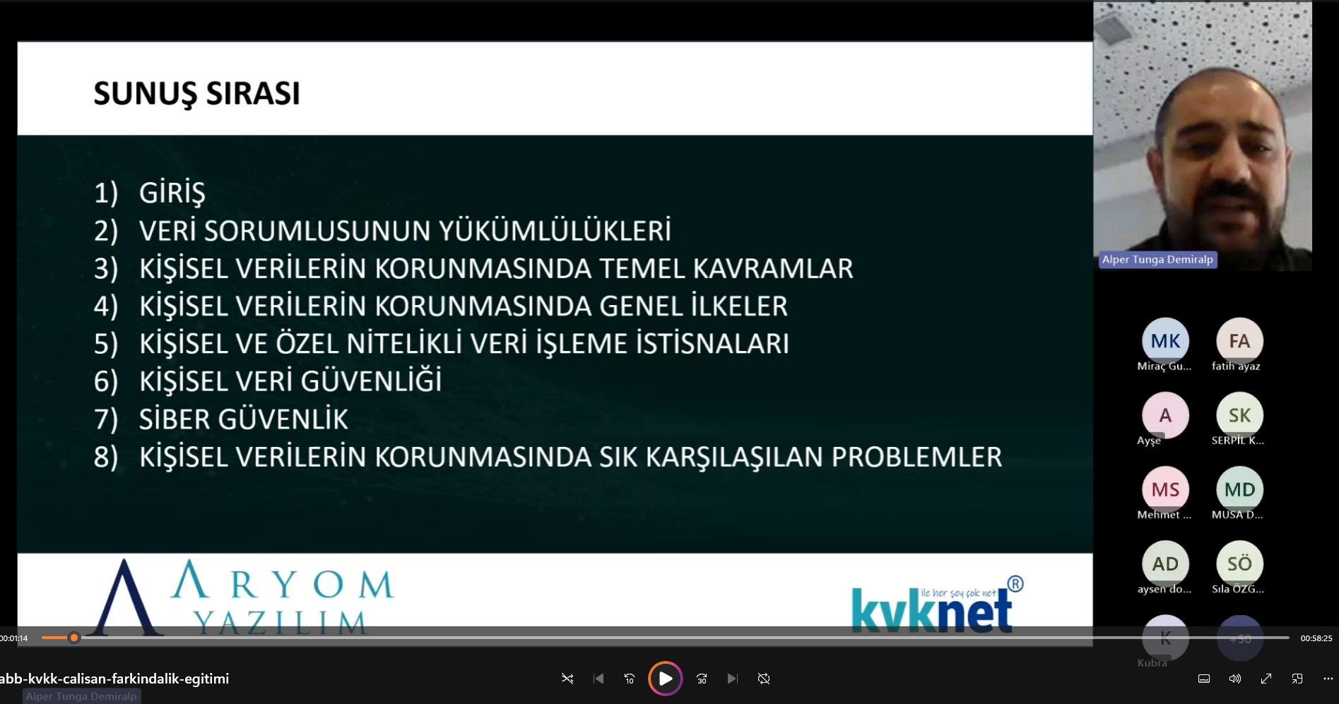 KVKK Çalışan Farkındalık Eğitimi