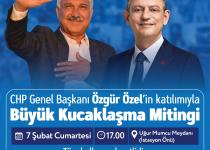 Büyük Kucaklaşma Mitingi 7 Şubat Cumartesi, Saat 17’de, Uğur Mumcu Meydanı’nda…
