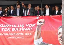 Başkan Zeydan Karalar, “Ekrem Başkanımızın yanındayız.”