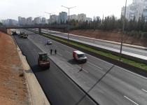Türkmenbaşı Bulvarı otoban bağlantılarında yoğun çalışma