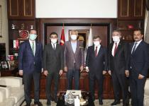 Ahmet Davutoğlu’ndan Başkan Zeydan Karalar’a nezaket ziyaret